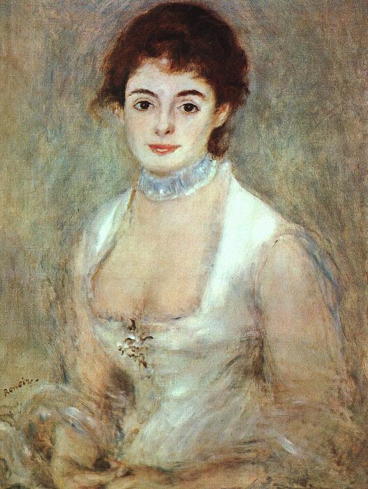 Pierre Renoir Portrait of Madame Henriot Norge oil painting art
